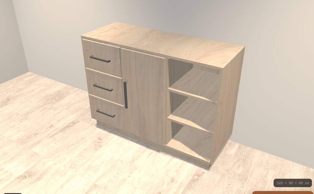 3D konfigurátor nábytku a skriniek